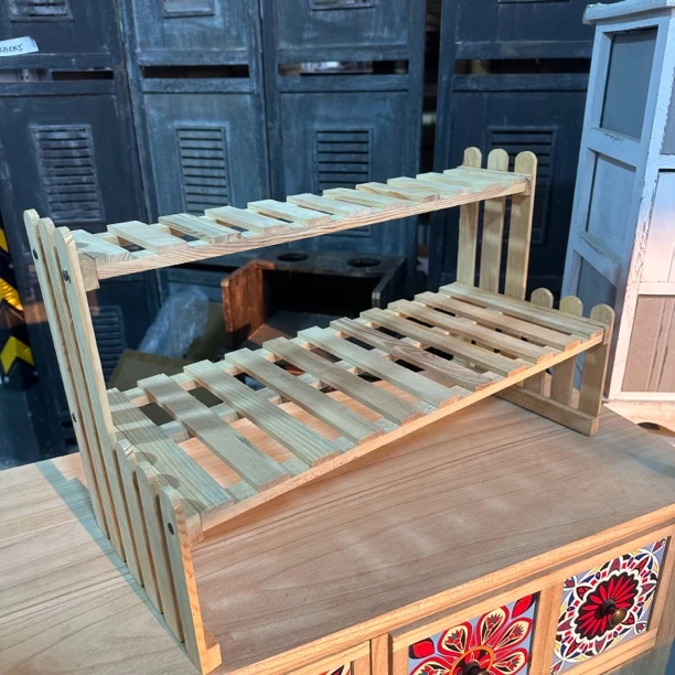 A009松木无漆无蜡组装多功能置物架