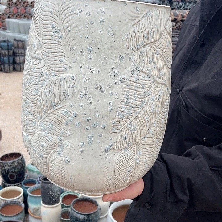 红陶宜兴陶瓷艺术花盆