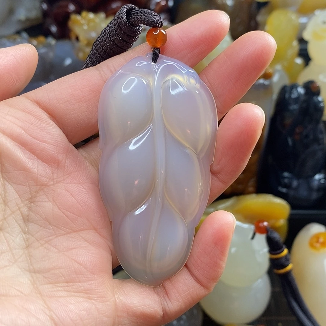 玛瑙/玉髓未镶嵌吊坠