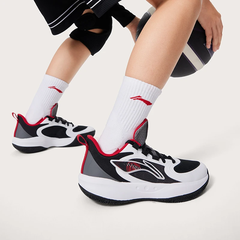 R【缓震】李宁春夏童鞋男女中大童回弹童低帮篮球鞋YKBU046