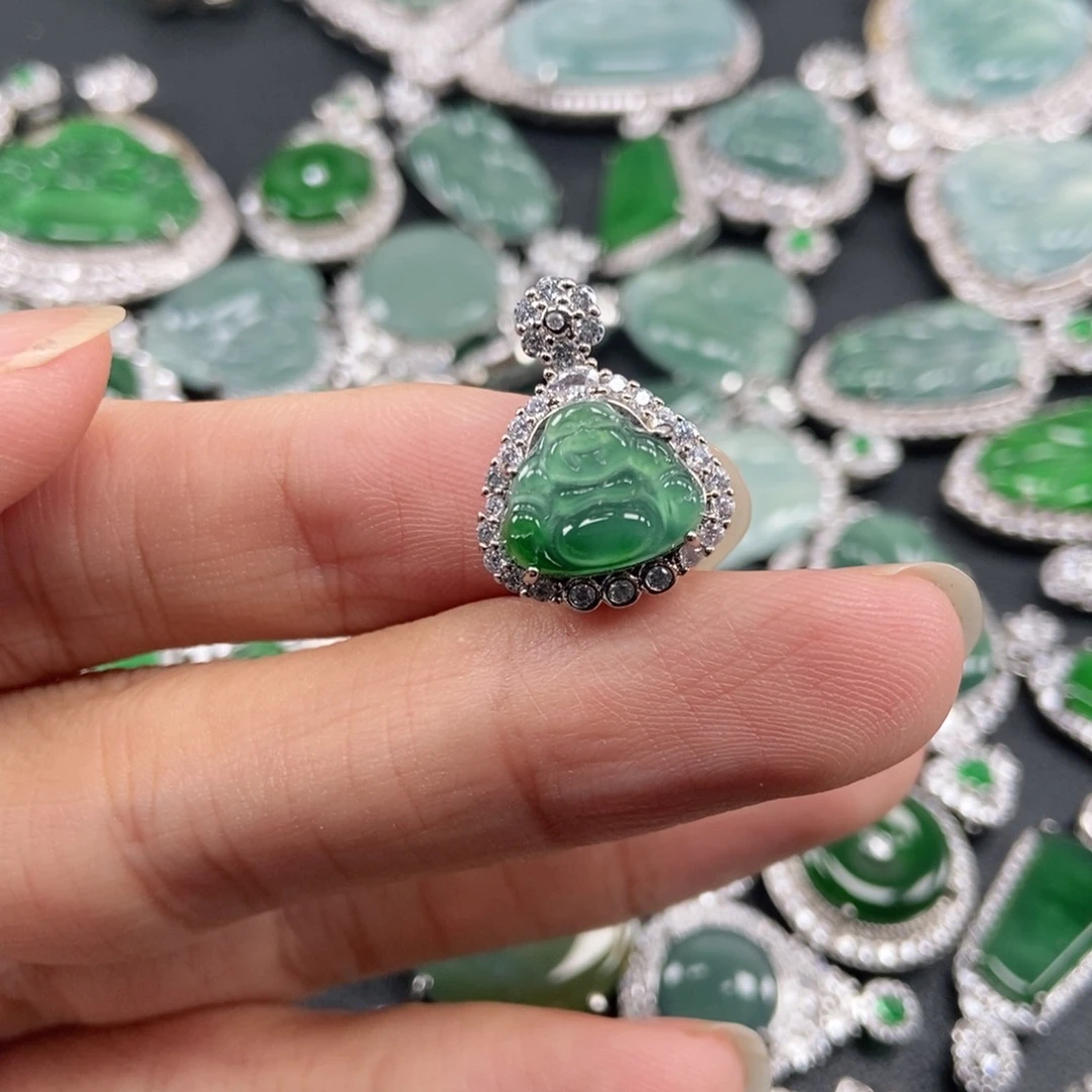 翡翠未镶嵌吊坠(不含链)