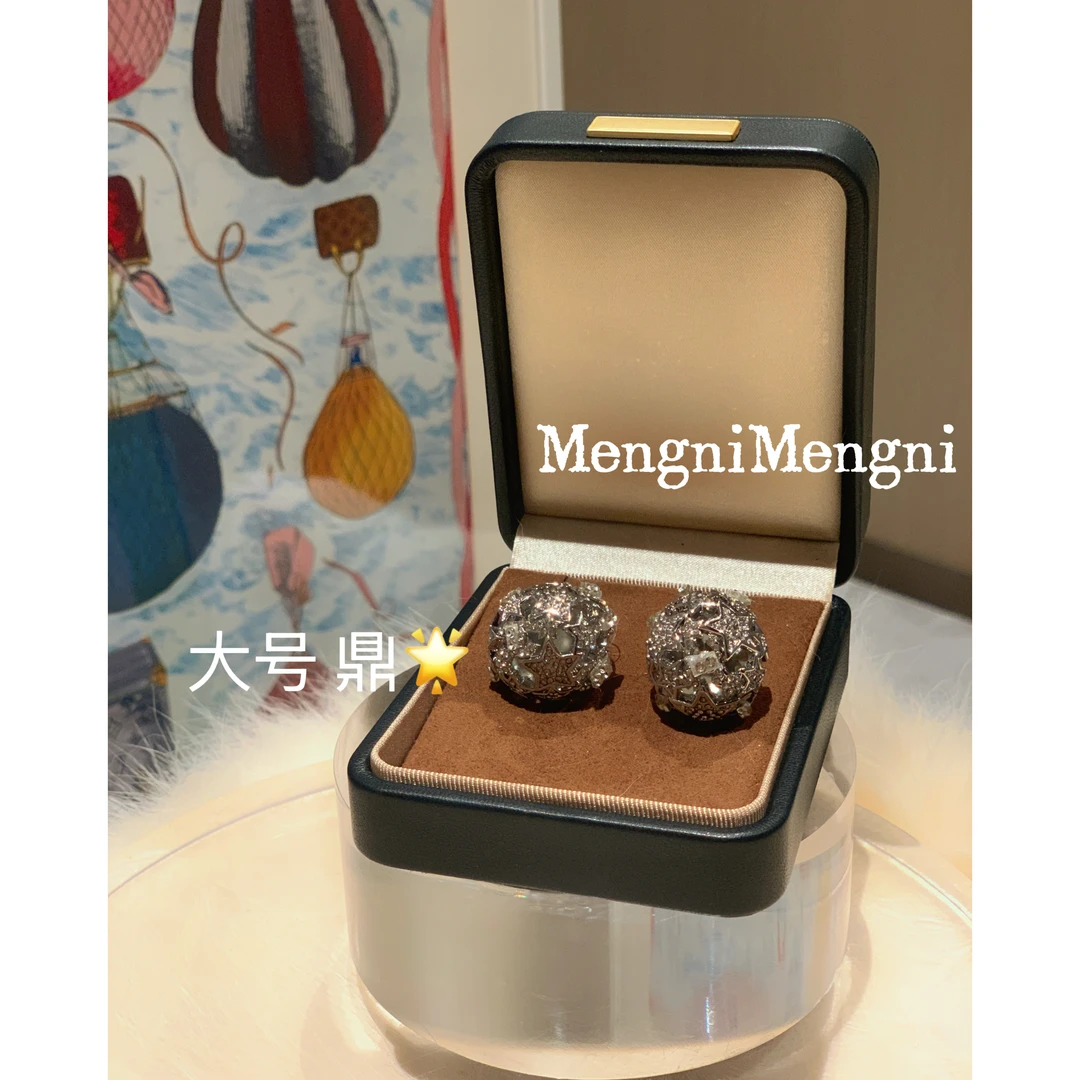 铜合金锆石耳饰 P1829 鼎新款 圆球镂空耳环