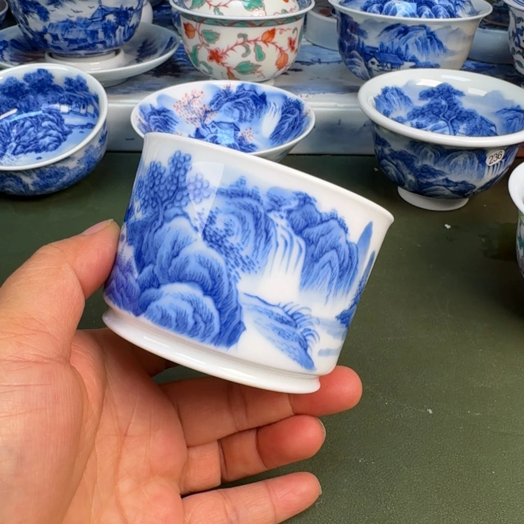 陶景德镇纯手绘茶具圆圆203