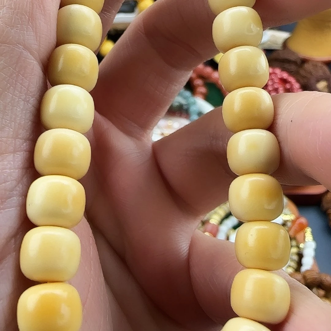 白玉菩提手串精工老型