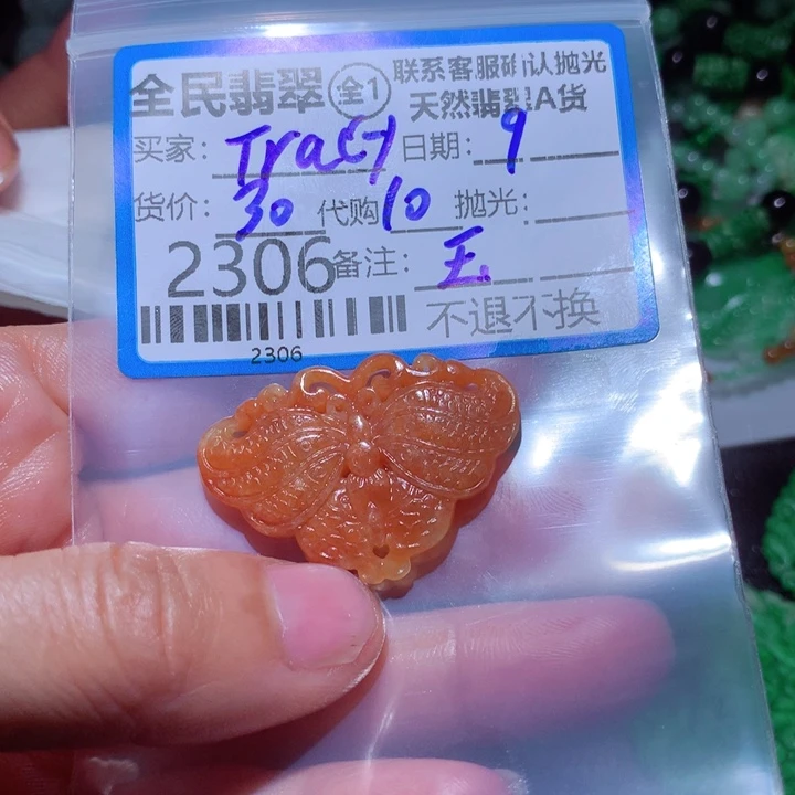 翡翠颈饰未镶嵌T***y在＇