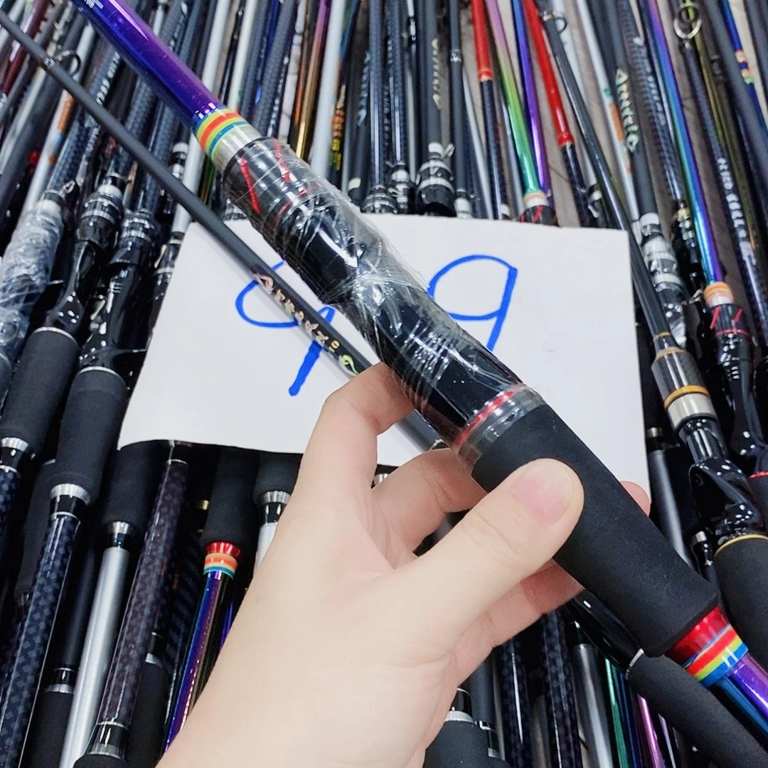 彩色电镀直柄路亚竿2.1米6号