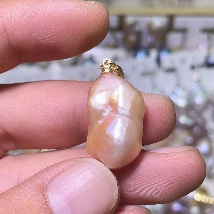 颈饰合金淡水珍珠75
