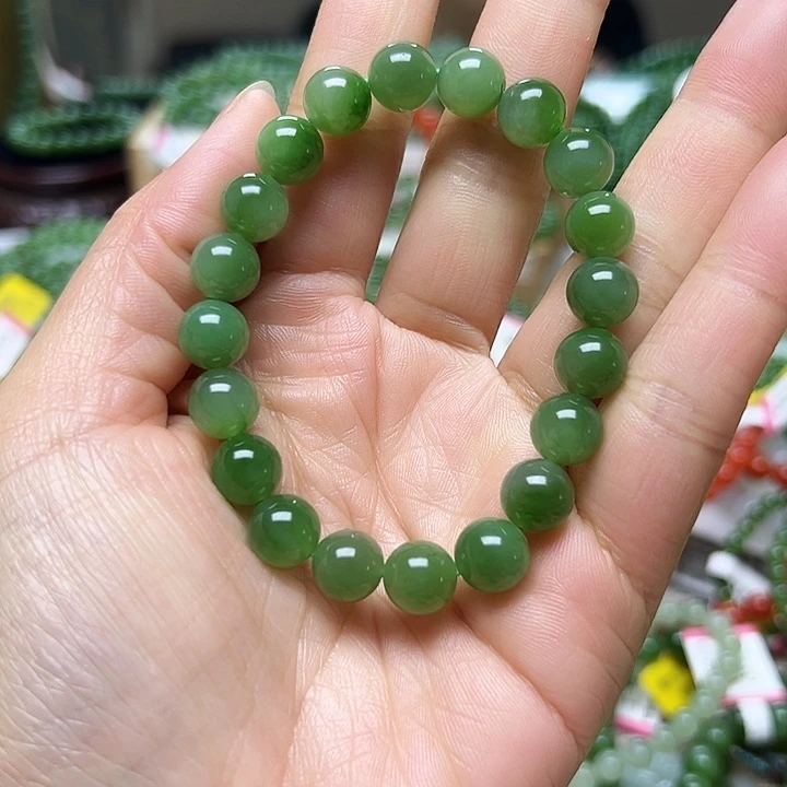 和田玉（碧玉）手链未镶嵌