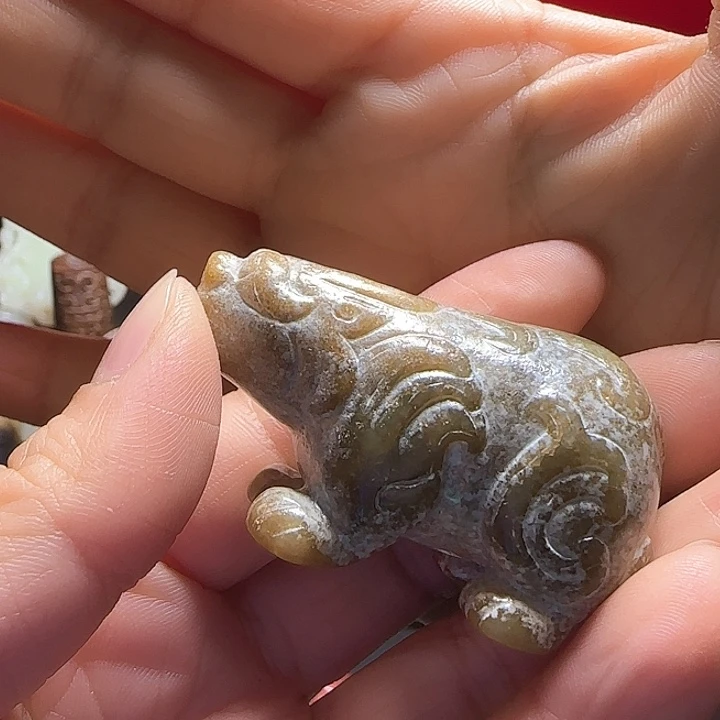 和田玉车挂未镶嵌