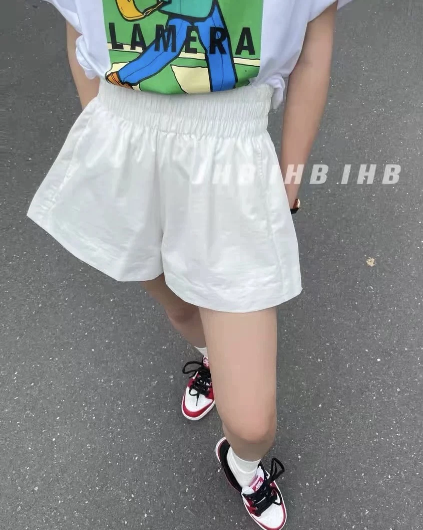 百搭显瘦花苞裤蓬蓬短裤女夏有内衬韩版A字高腰阔腿裤ins潮裤9029