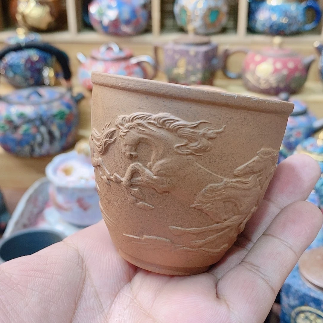 粗陶志野柴烧茶器
