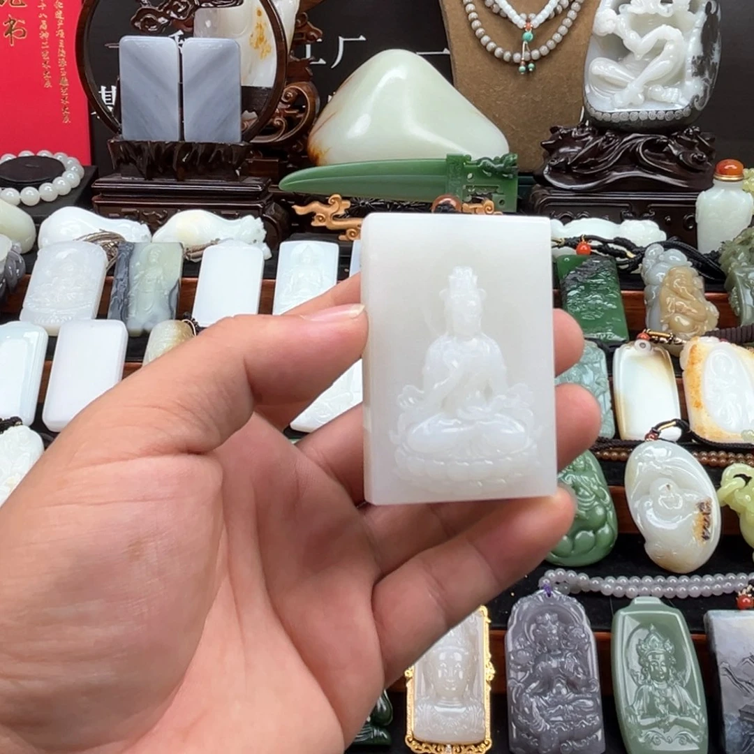 和田玉未镶嵌挂件