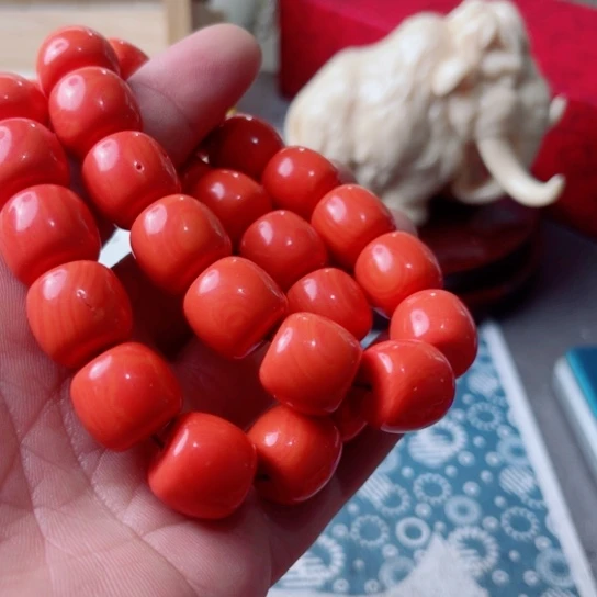 沫哥卡1.6粉色桶珠