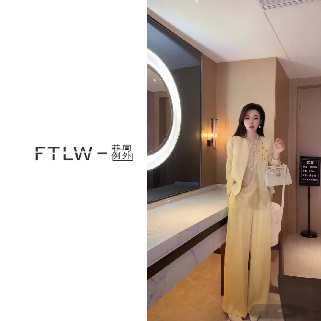 板熙FTLW-【早春系列】显瘦气质时尚休闲设计感休闲拖地裤-3261