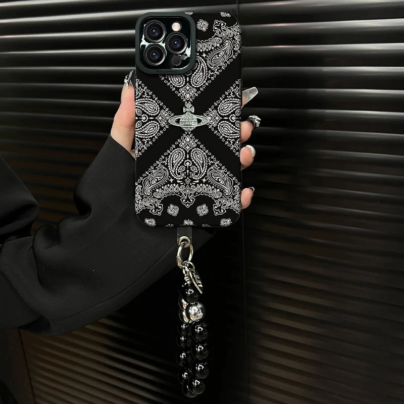 适用【苹果13promax】2025复古花纹ins风小羊皮网红防摔手机壳女款