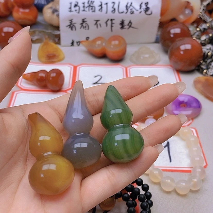 【闪购商品】未镶嵌玛瑙/玉髓珠宝半成品野*?