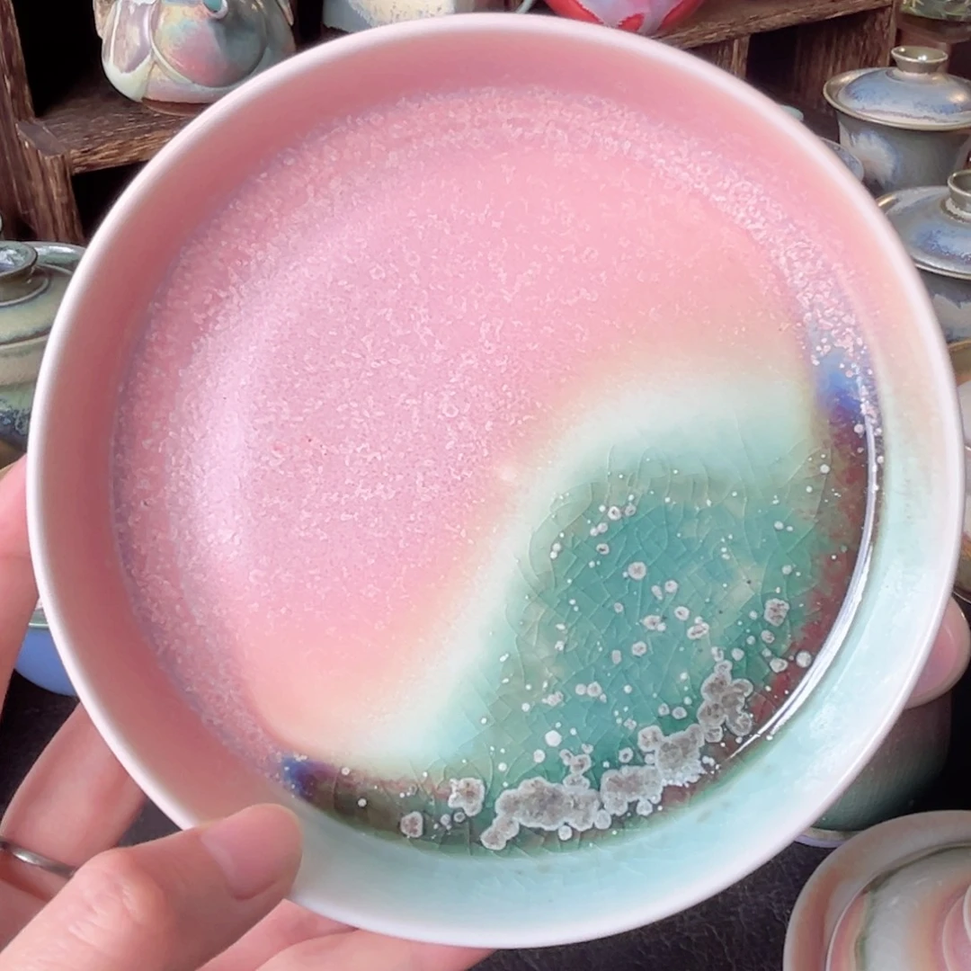 杯纯手工制作柴烧茶器