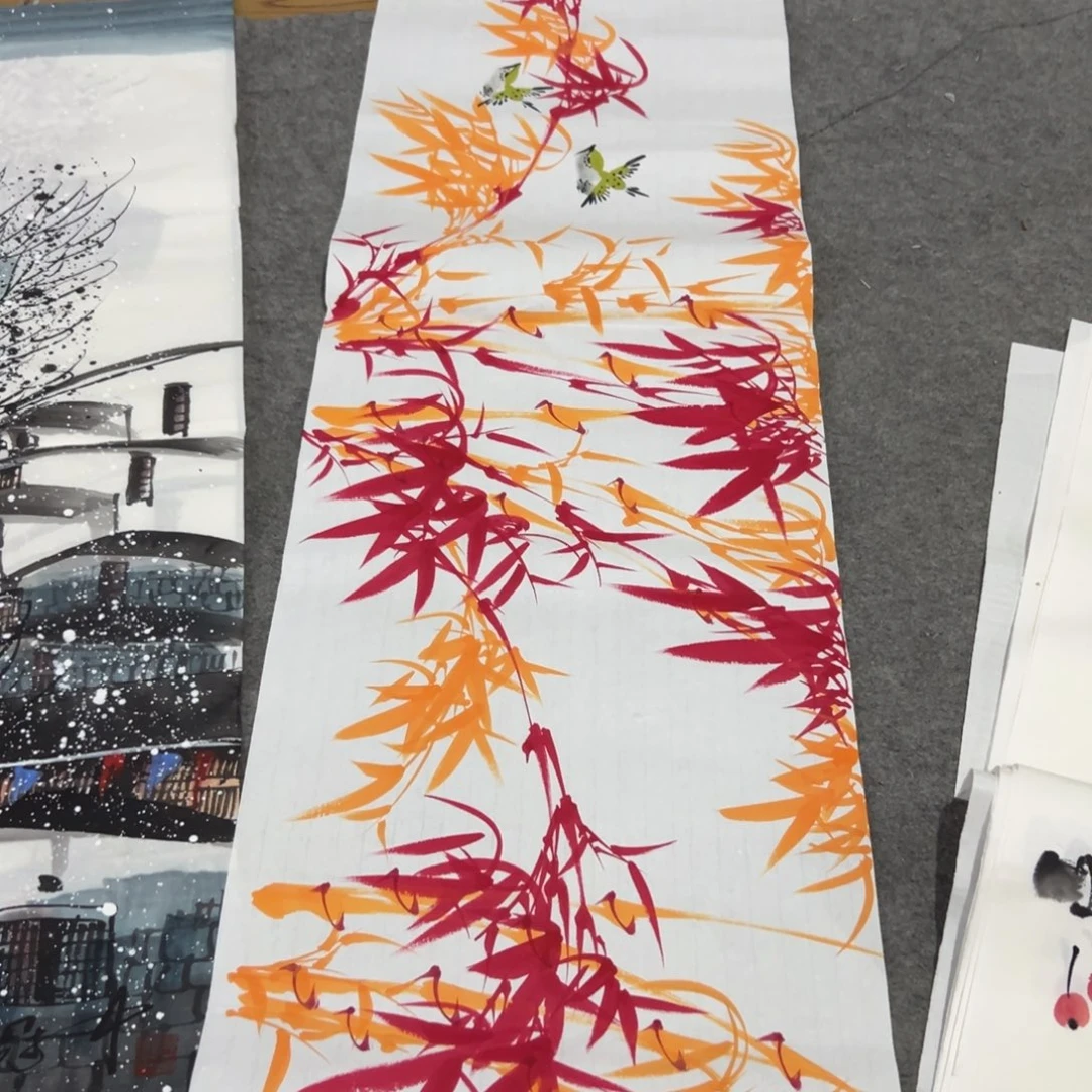 国画国画作品画心一张