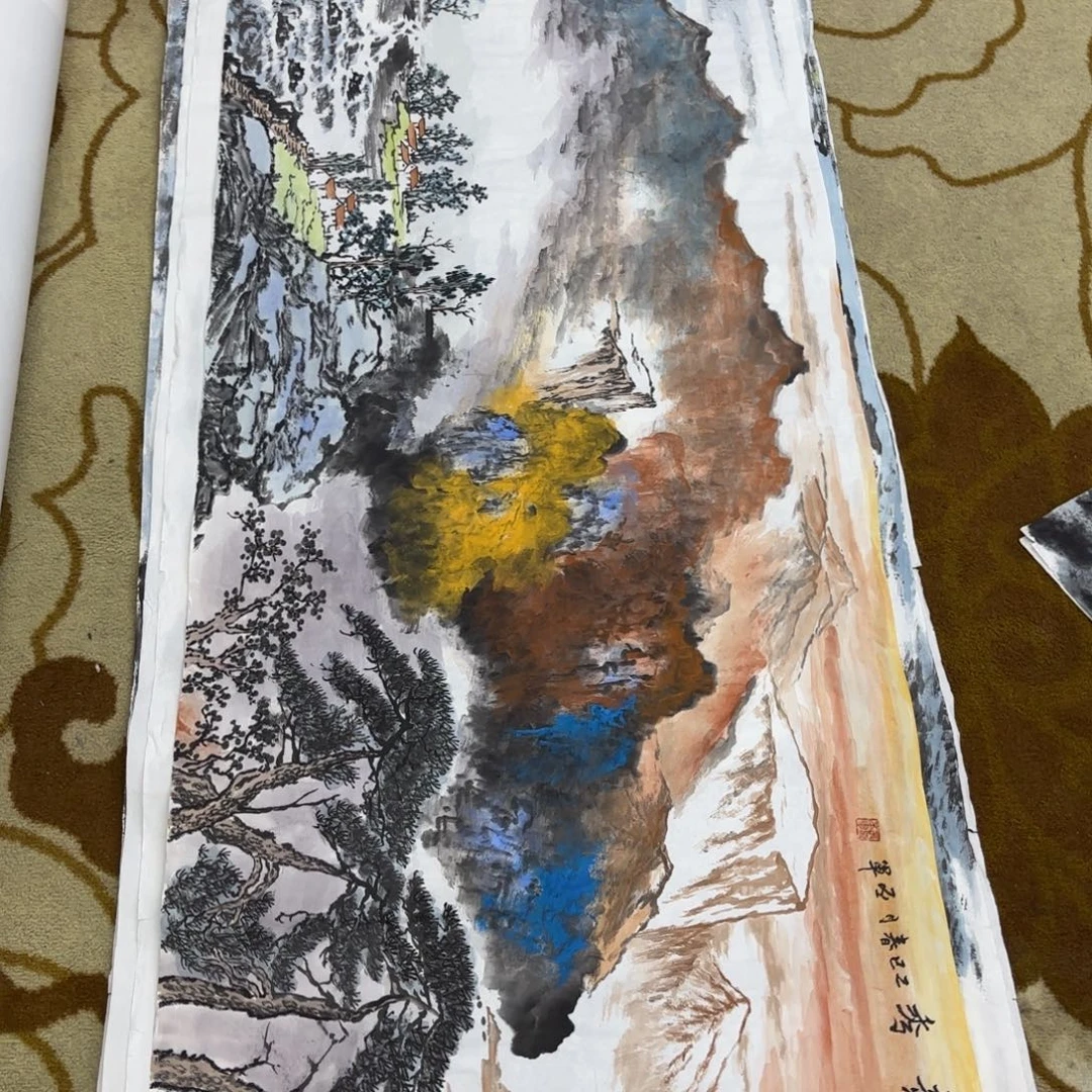 国画丛丕军小六尺童