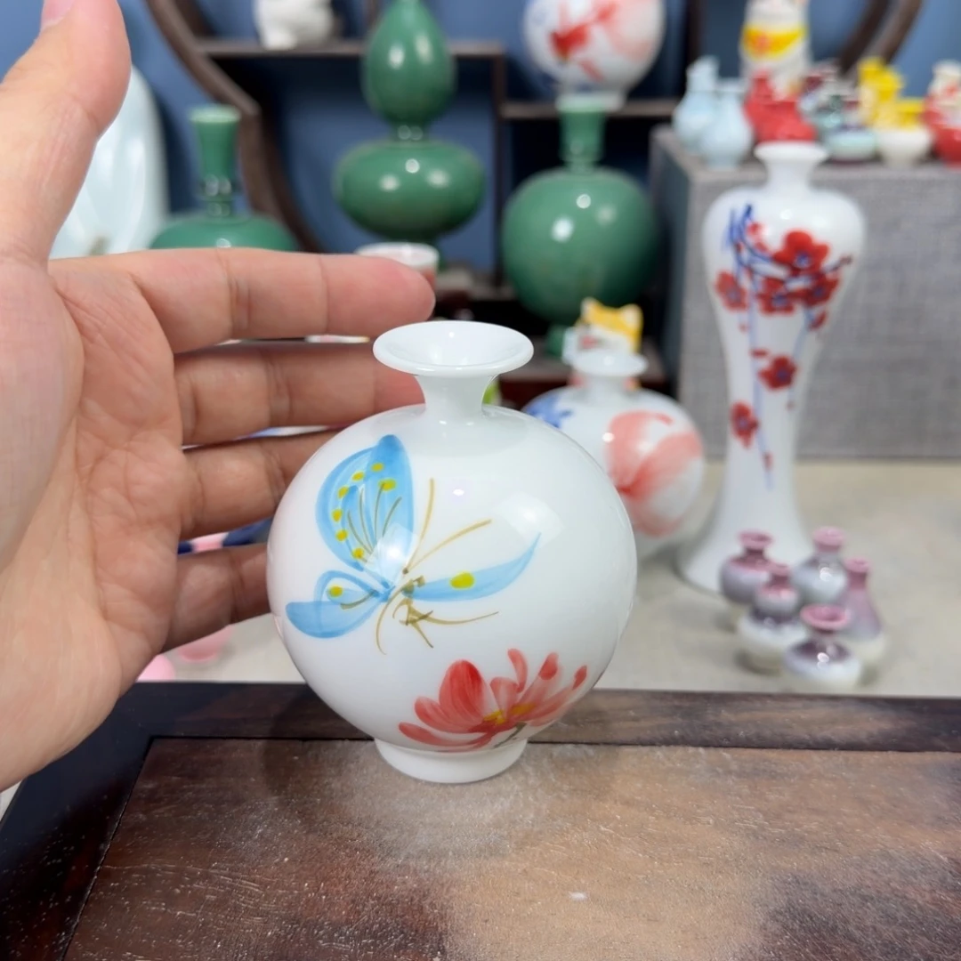 陶瓷手工小花器摆件