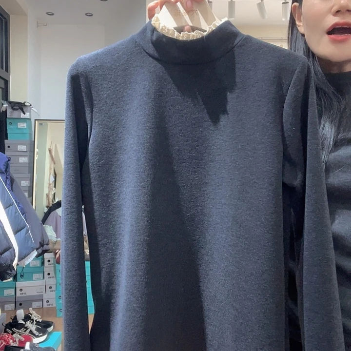 大瑶瑶同款深灰色德绒打底