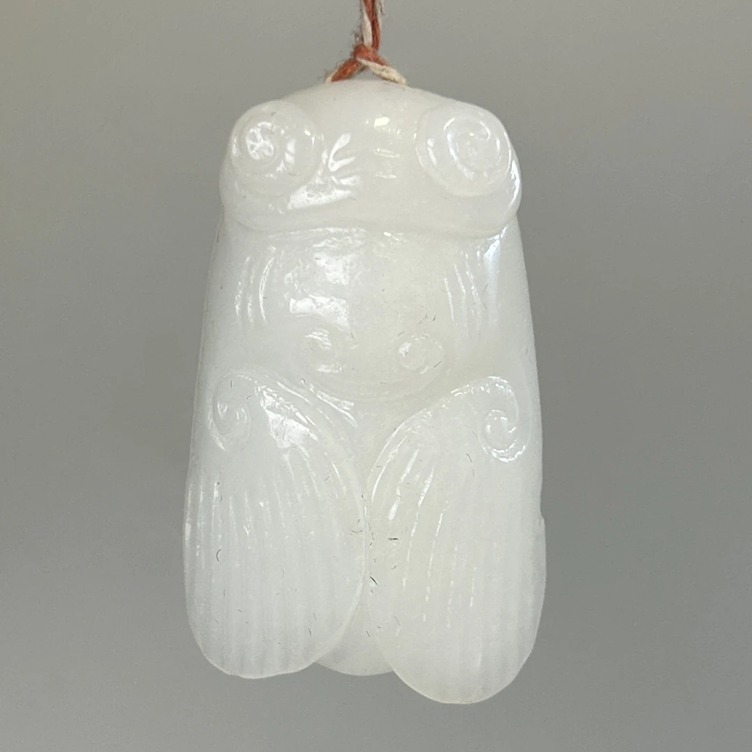 创汇期新疆和田玉山料玉蝉3828