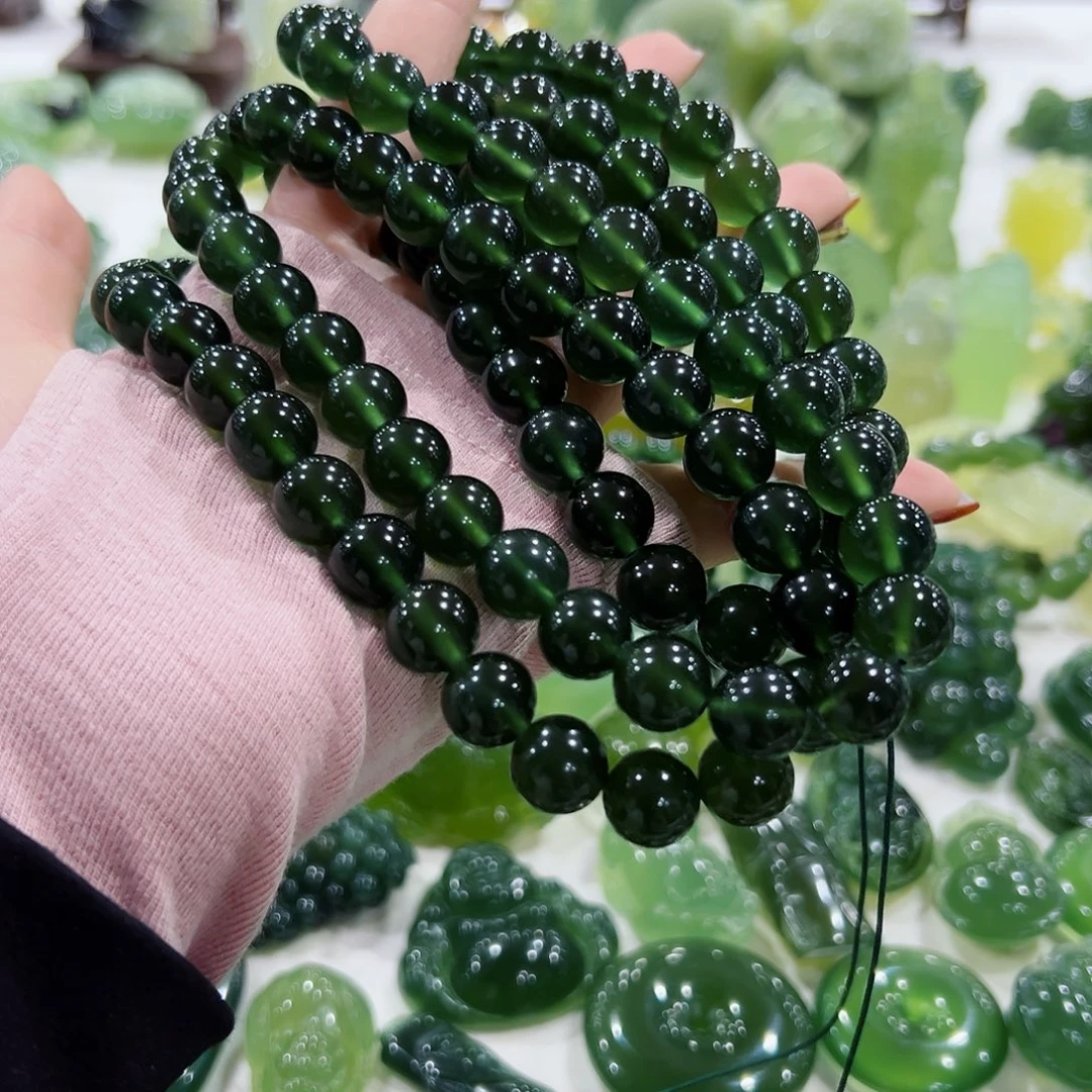 一***倍蛇纹石玉未镶嵌108粒