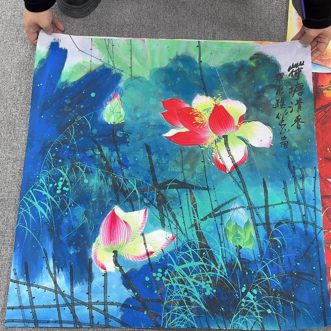 国画国画作品多次入选国内外