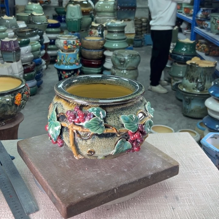 泳坤堂石湾盆陶瓷