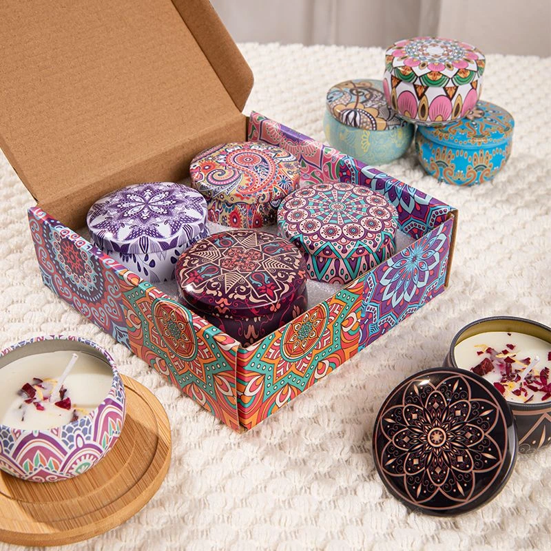 桂花栀子花香薰蜡烛花瓣小浪漫香氛净化空气送女生伴手生日礼物