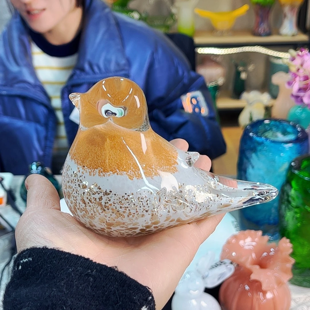 七***花鸟家悦琉璃工艺品不完美