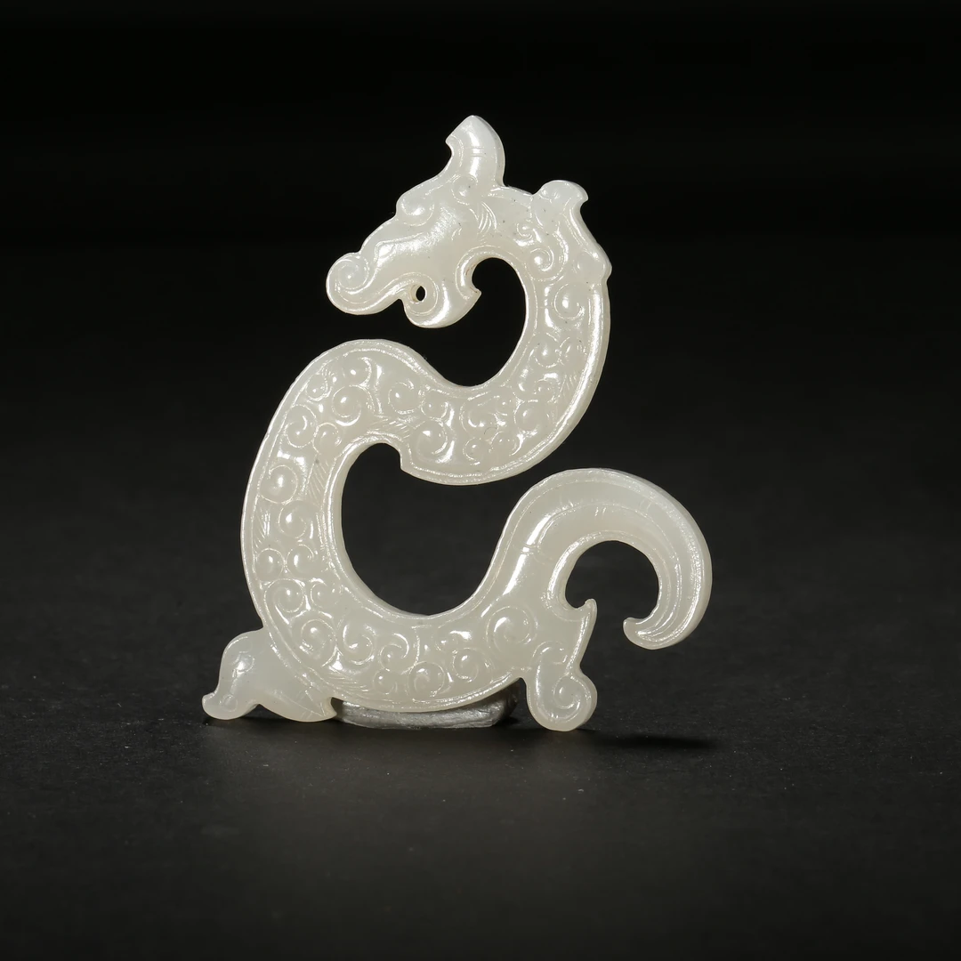 清代*白玉S龙佩/08LB1849/和田玉【北京文博】