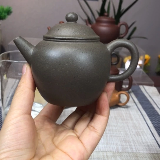 紫砂茶壶巨轮青段180cc