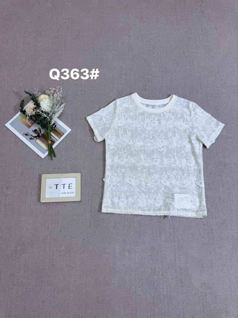 【TTE严选】2025夏装Q363立体蝴蝶结上衣（0711-06）