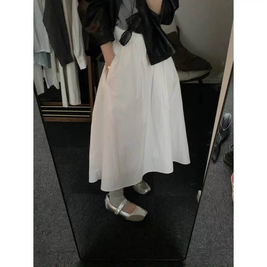 时尚简约百搭半裙ZBQ33036裙长82（卡码往小拍）