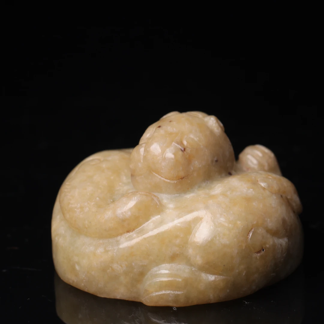 和田玉龙纹衣带饰-NX