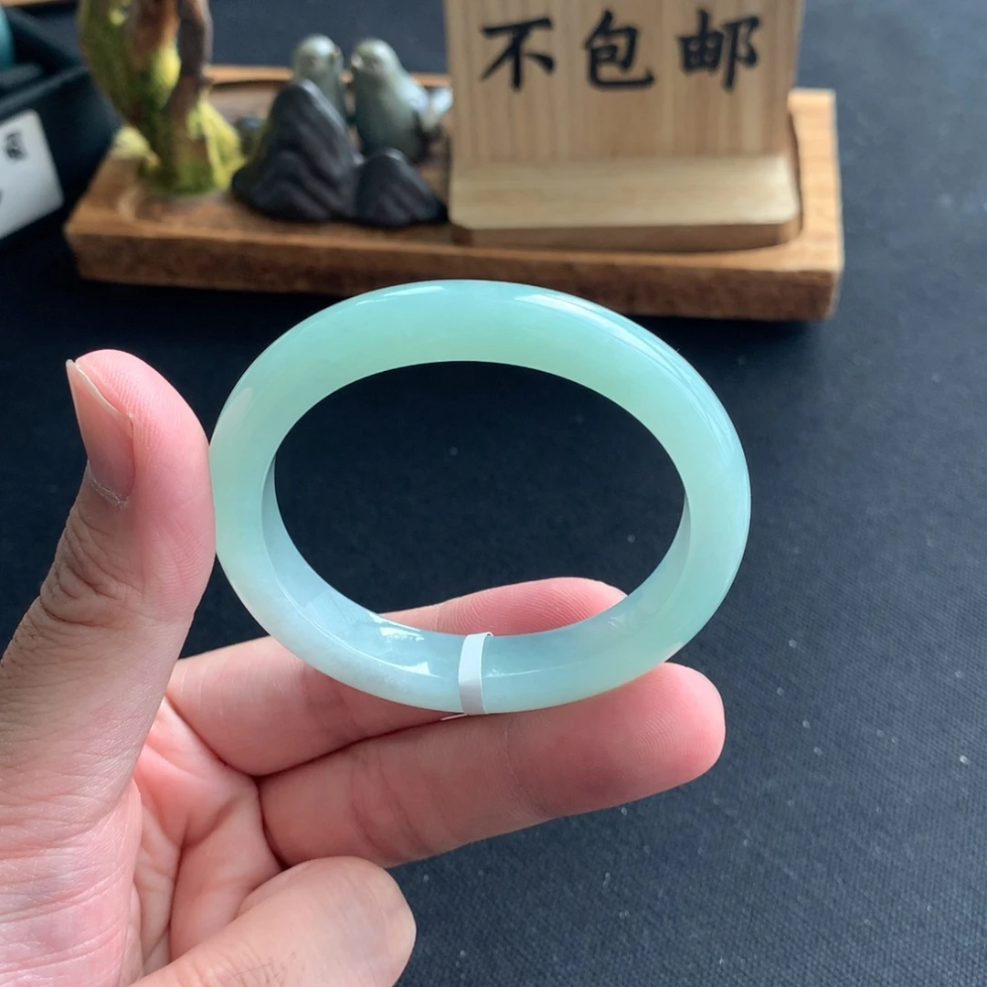 翡翠未镶嵌手镯贵妃圈口52