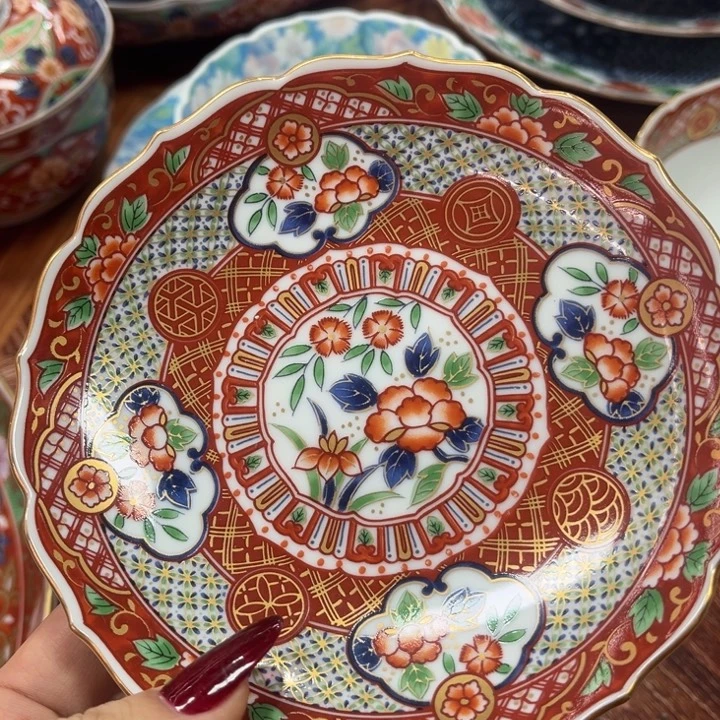 瓷片库山盘————-14-厘米/