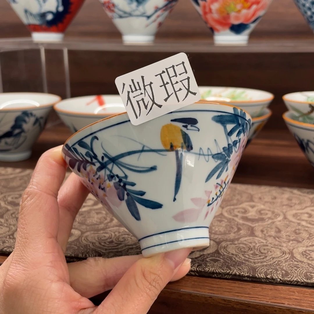 微瑕釉下彩纯手工绘制