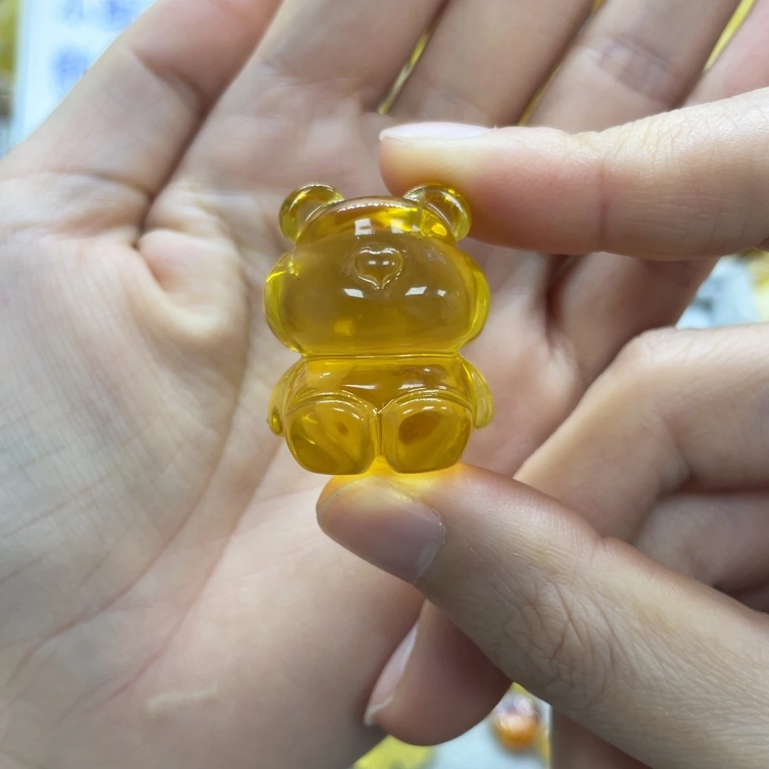琥珀未镶嵌裸石天然琥珀俄料金珀熊