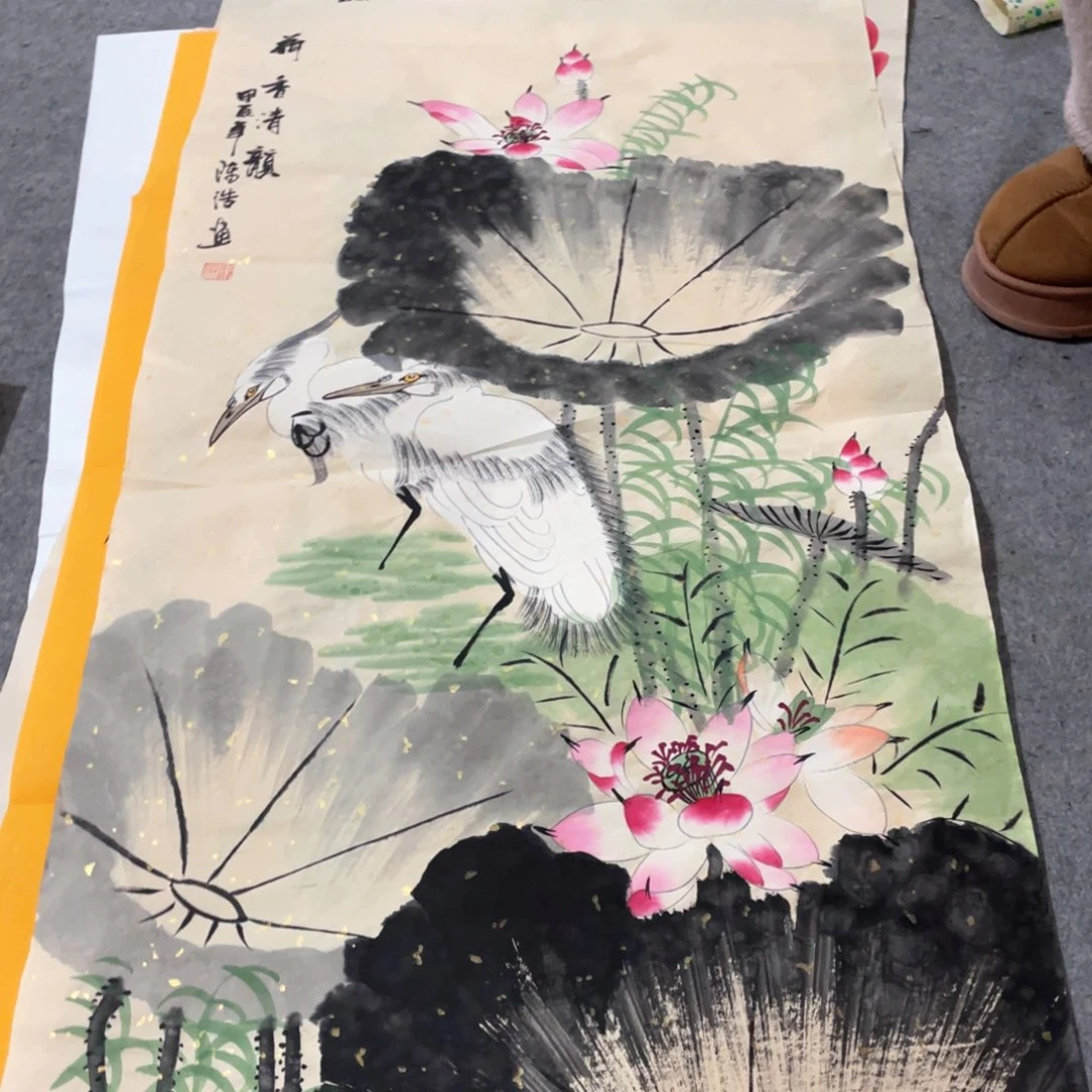 国画国画作品画心一张