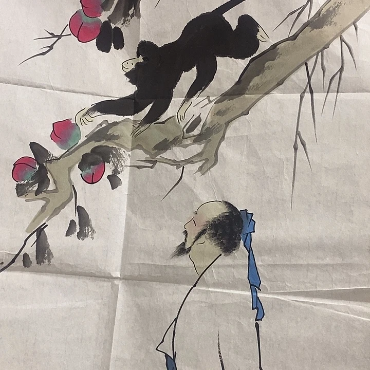 带灯款新中式古典画