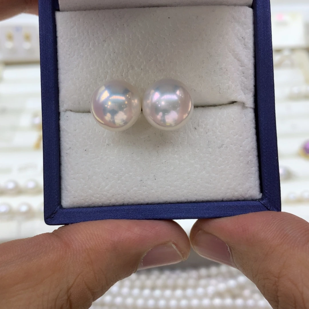 W***w耳饰淡水珍珠18K金镶嵌