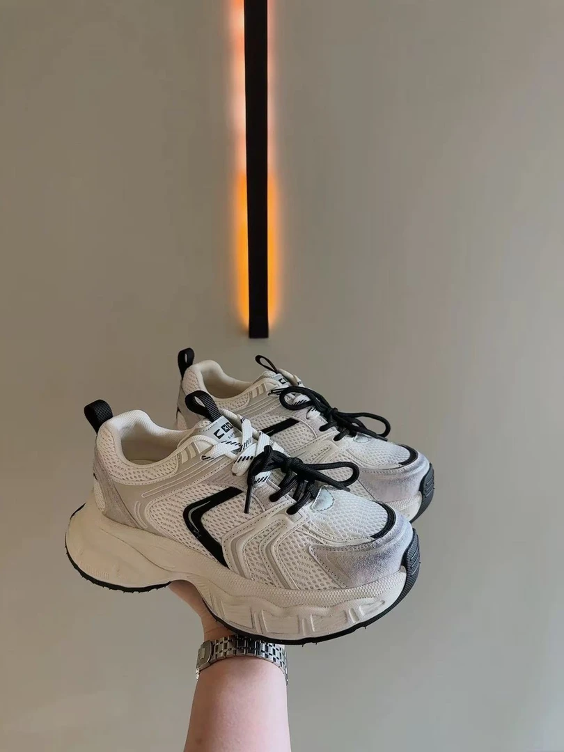 1-117增高老爹鞋女休闲轻便百搭跑步鞋做旧脏脏厚底运动鞋2025