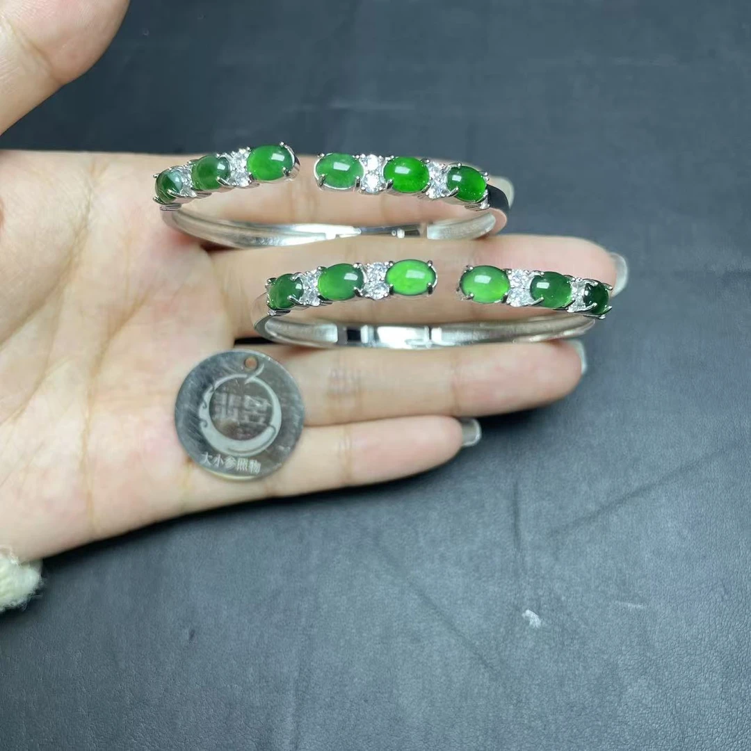 翡昱-N77-60542-天然A货翡翠手镯/多样性发其一