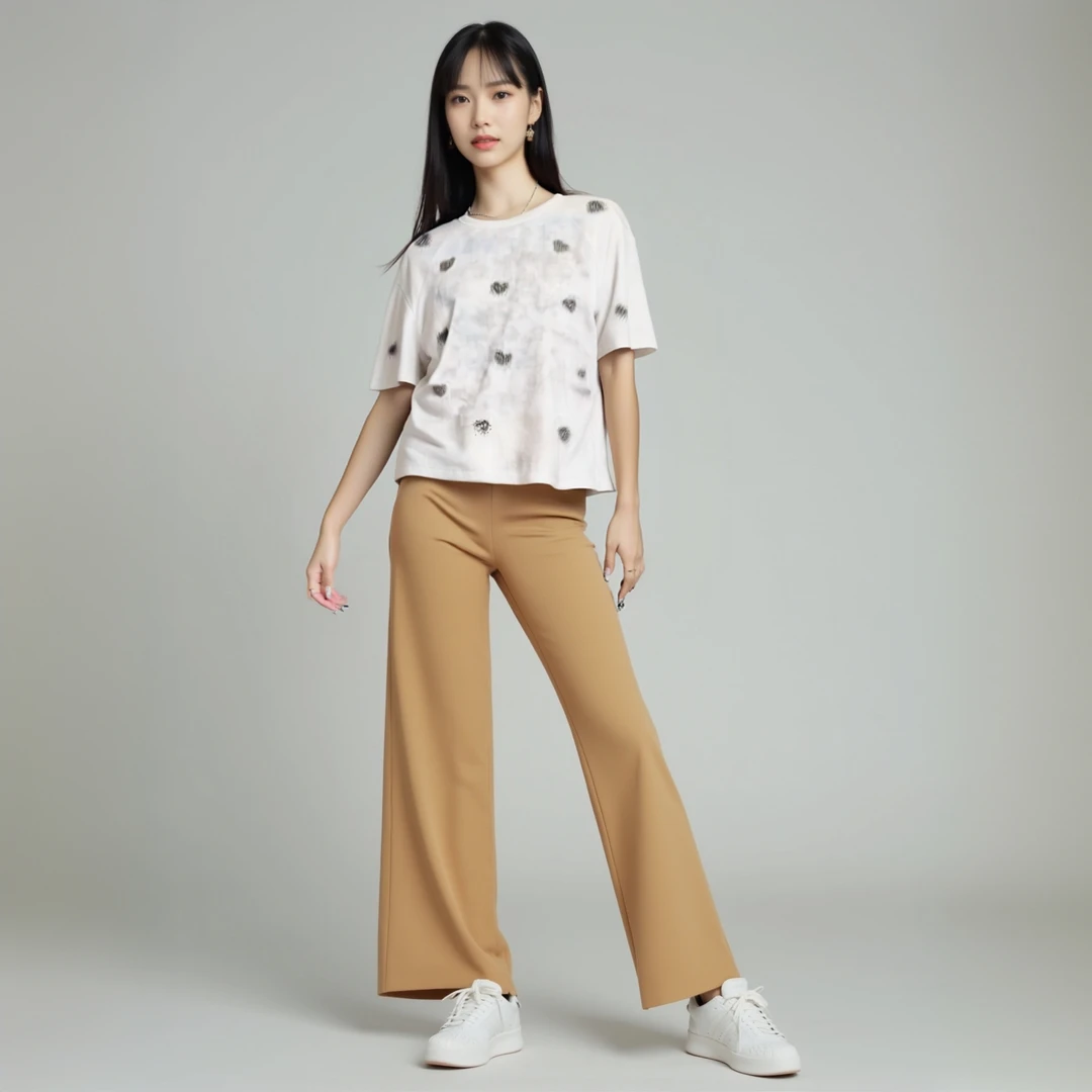 纯棉欧货烫钻扎染圆领正肩短袖上衣女收腰显瘦遮肚胖妹妹大码恤