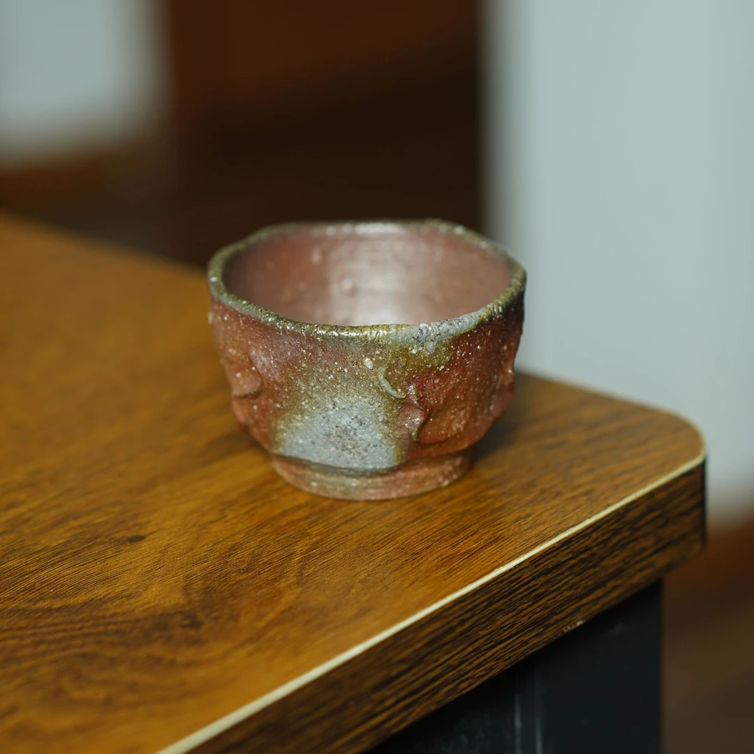 伊禾集物 日本备前烧匠人原田陶月 茶杯 主人杯 茶道 零配