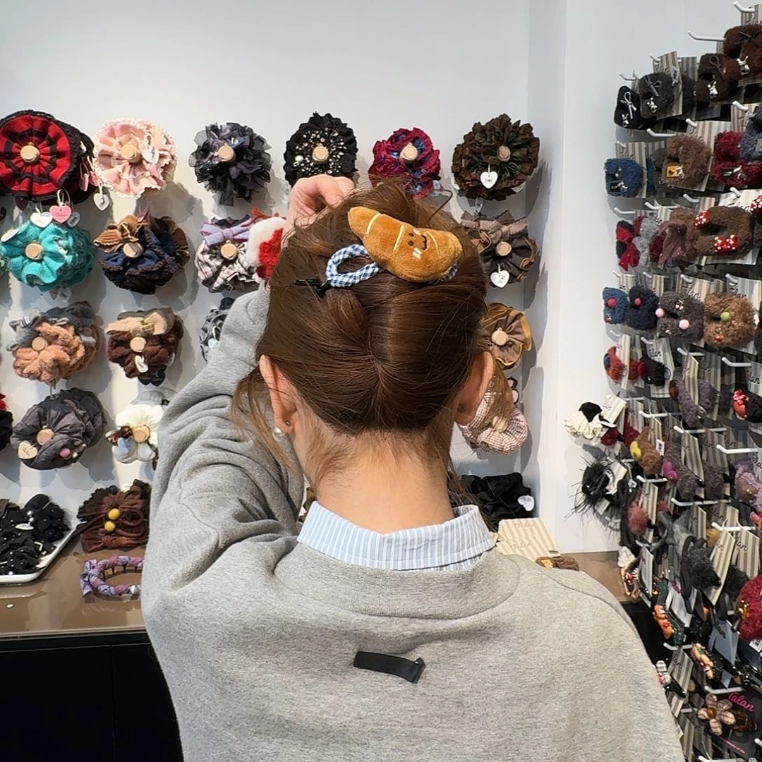 非金属牛角包扭扭夹