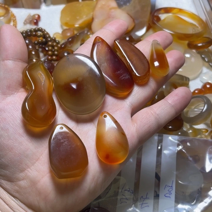 玛瑙/玉髓颈饰未镶嵌小**～005