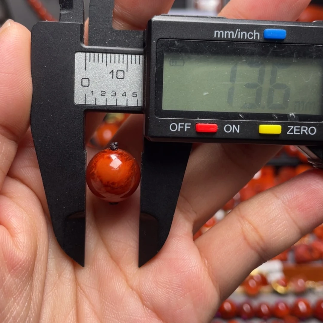 【闪购商品】未镶嵌圆珠13.6m南红玛瑙